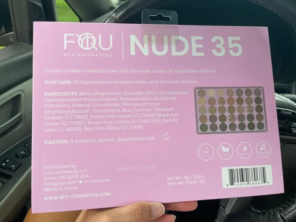 nwt BFY Nude 35 eyeshadow color pallete